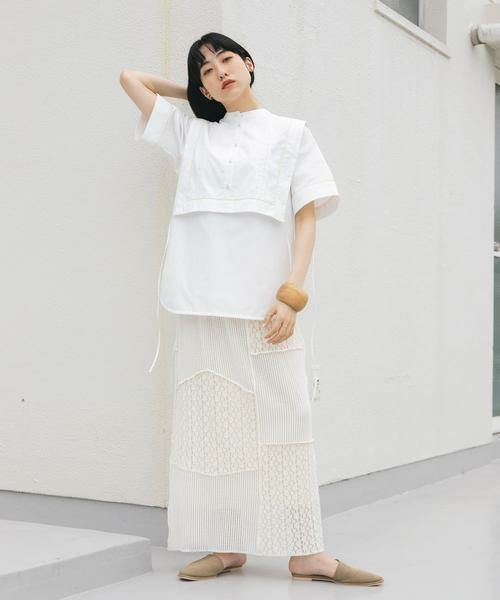 KBF / ケービーエフ シャツ・ブラウス | パイピングレイヤードシャツ | 詳細4