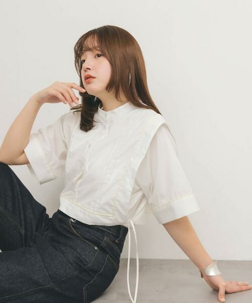 KBF / ケービーエフ シャツ・ブラウス | パイピングレイヤードシャツ | 詳細5