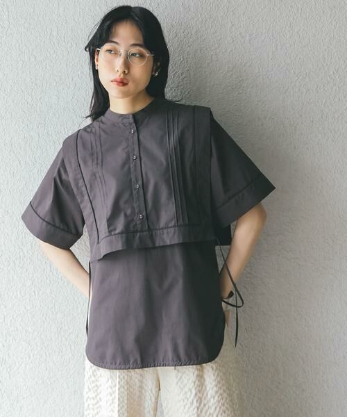 KBF / ケービーエフ シャツ・ブラウス | パイピングレイヤードシャツ | 詳細16