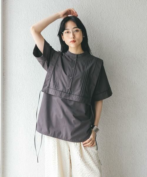 KBF / ケービーエフ シャツ・ブラウス | パイピングレイヤードシャツ | 詳細17