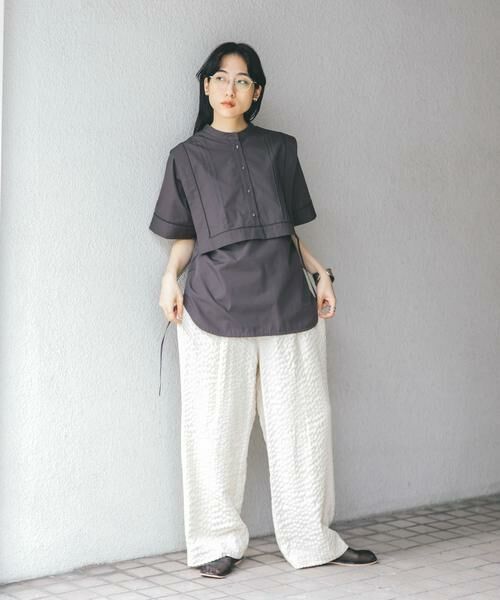 KBF / ケービーエフ シャツ・ブラウス | パイピングレイヤードシャツ | 詳細20