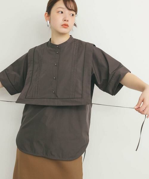 KBF / ケービーエフ シャツ・ブラウス | パイピングレイヤードシャツ | 詳細21