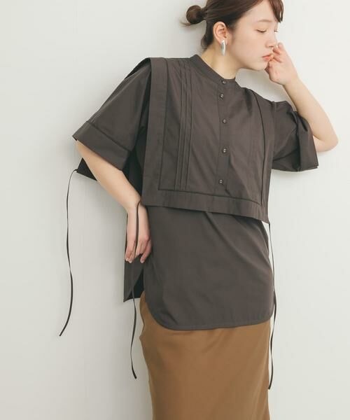 KBF / ケービーエフ シャツ・ブラウス | パイピングレイヤードシャツ | 詳細24