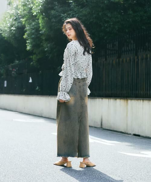 KBF / ケービーエフ シャツ・ブラウス | フラワープリントビスチェブラウス | 詳細10