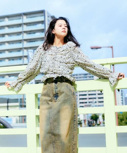 KBF / ケービーエフ シャツ・ブラウス | フラワープリントビスチェブラウス | 詳細4