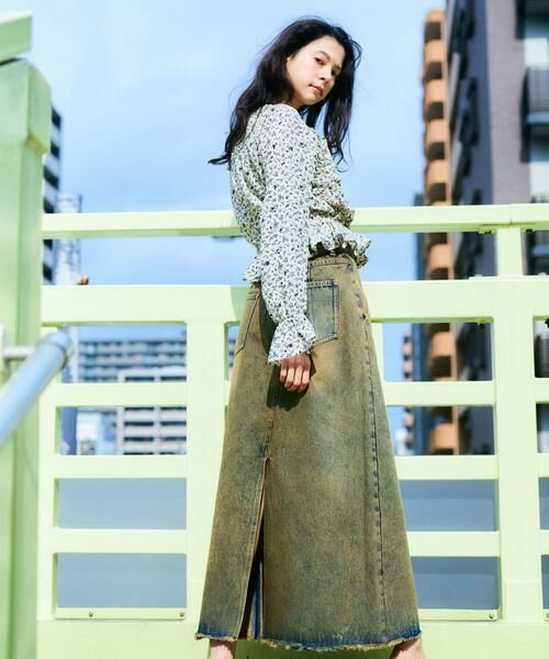 KBF / ケービーエフ シャツ・ブラウス | フラワープリントビスチェブラウス | 詳細6