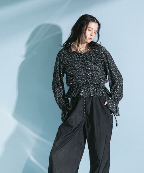 KBF / ケービーエフ シャツ・ブラウス | フラワープリントビスチェブラウス | 詳細21