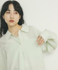 KBF / ケービーエフ シャツ・ブラウス | シアーロングシャツ