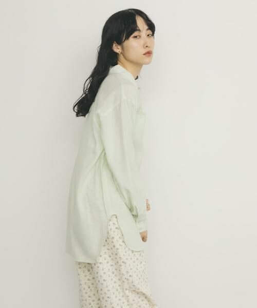 KBF / ケービーエフ シャツ・ブラウス | シアーロングシャツ | 詳細2