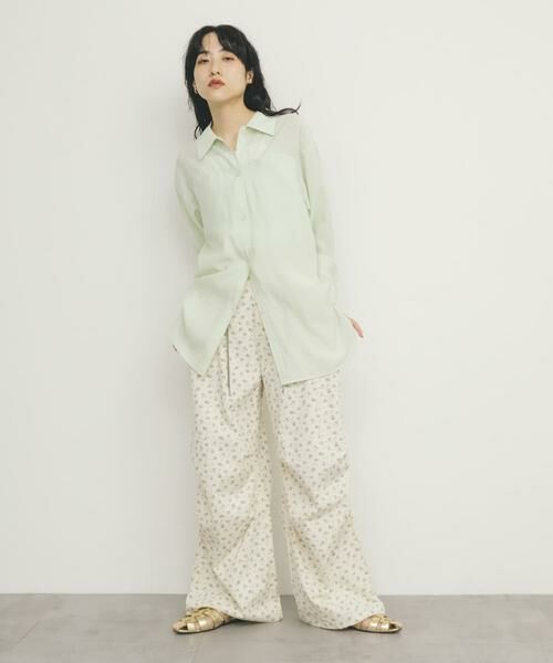 KBF / ケービーエフ シャツ・ブラウス | シアーロングシャツ | 詳細5