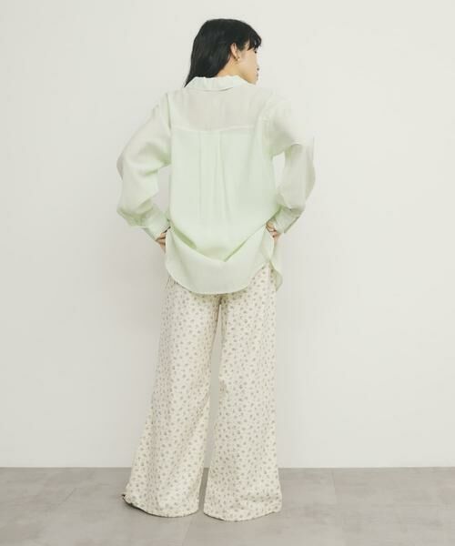 KBF / ケービーエフ シャツ・ブラウス | シアーロングシャツ | 詳細6