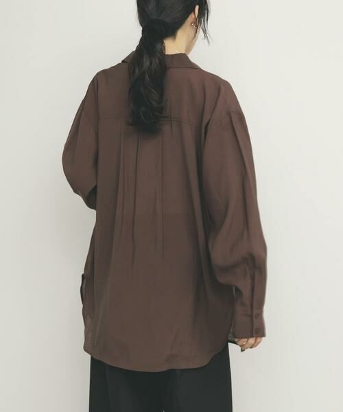 KBF / ケービーエフ シャツ・ブラウス | シアーロングシャツ | 詳細10