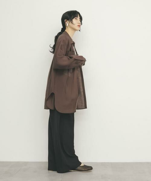 KBF / ケービーエフ シャツ・ブラウス | シアーロングシャツ | 詳細12