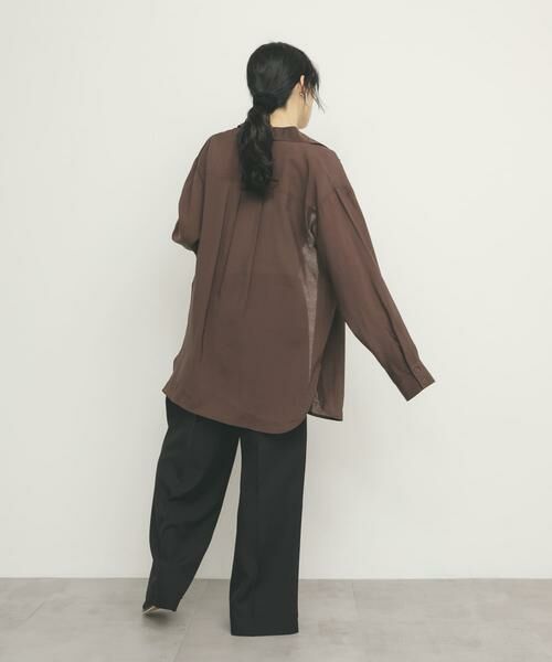 KBF / ケービーエフ シャツ・ブラウス | シアーロングシャツ | 詳細13