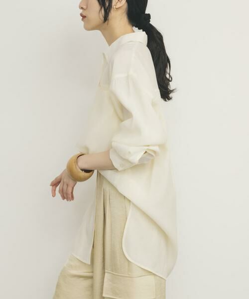 KBF / ケービーエフ シャツ・ブラウス | シアーロングシャツ | 詳細24