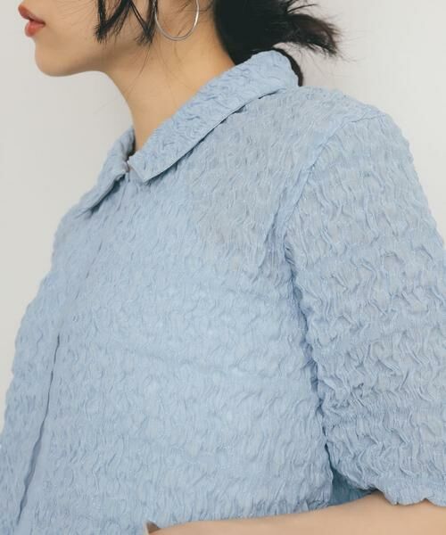 KBF / ケービーエフ シャツ・ブラウス | ポップコーンクロップドシャツ | 詳細2