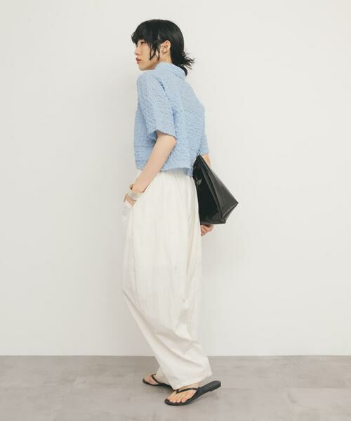 KBF / ケービーエフ シャツ・ブラウス | ポップコーンクロップドシャツ | 詳細6