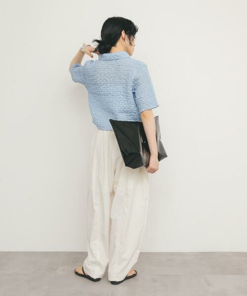 KBF / ケービーエフ シャツ・ブラウス | ポップコーンクロップドシャツ | 詳細7