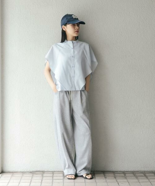 KBF / ケービーエフ シャツ・ブラウス | BOXストライプシャツ | 詳細2