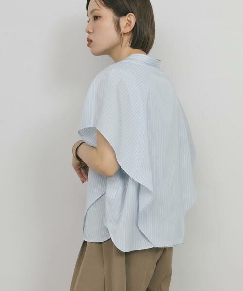 KBF / ケービーエフ シャツ・ブラウス | BOXストライプシャツ | 詳細4
