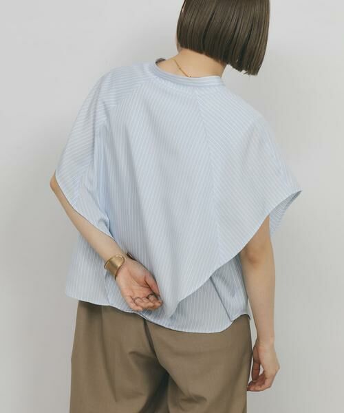 KBF / ケービーエフ シャツ・ブラウス | BOXストライプシャツ | 詳細5