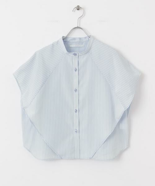 KBF / ケービーエフ シャツ・ブラウス | BOXストライプシャツ | 詳細7