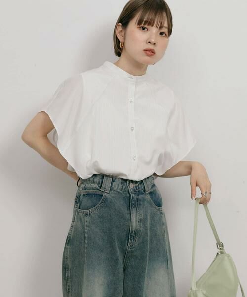 KBF / ケービーエフ シャツ・ブラウス | BOXストライプシャツ | 詳細13