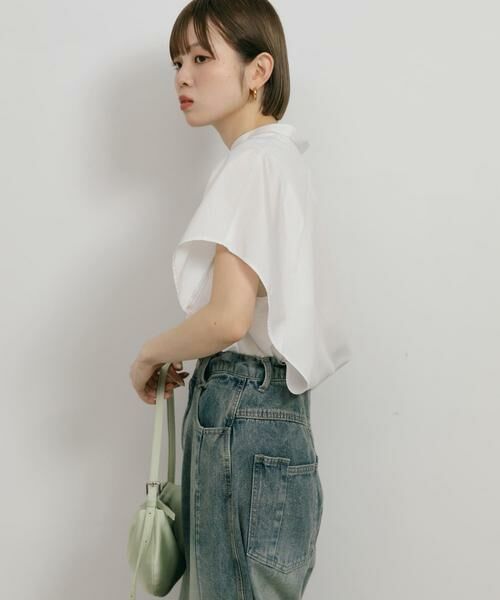 KBF / ケービーエフ シャツ・ブラウス | BOXストライプシャツ | 詳細14