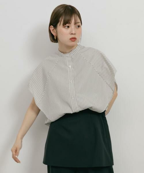 KBF / ケービーエフ シャツ・ブラウス | BOXストライプシャツ | 詳細22