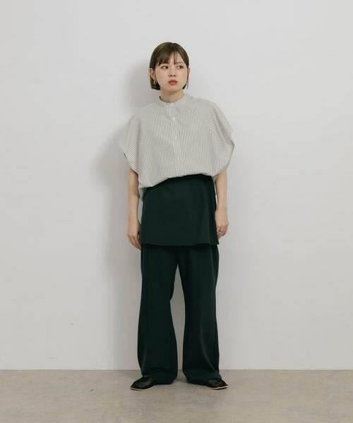 KBF / ケービーエフ シャツ・ブラウス | BOXストライプシャツ | 詳細23