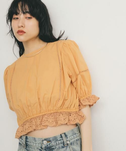 KBF / ケービーエフ シャツ・ブラウス | 2WAYコンパクトレースブラウス | 詳細1