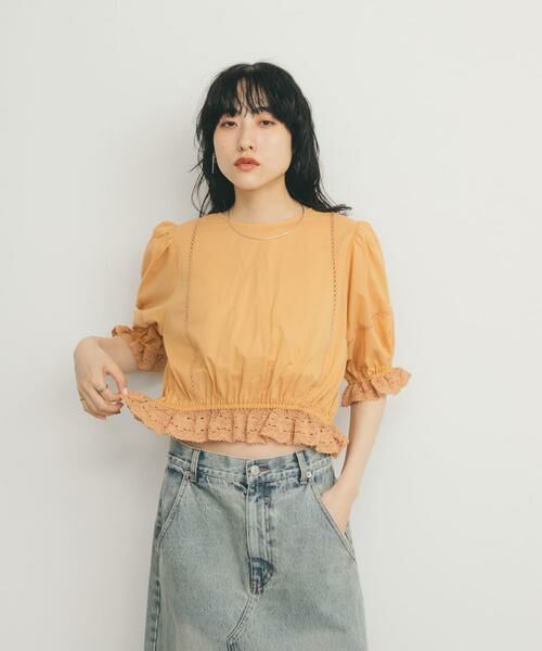 KBF / ケービーエフ シャツ・ブラウス | 2WAYコンパクトレースブラウス | 詳細4