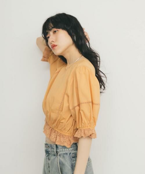 KBF / ケービーエフ シャツ・ブラウス | 2WAYコンパクトレースブラウス | 詳細5