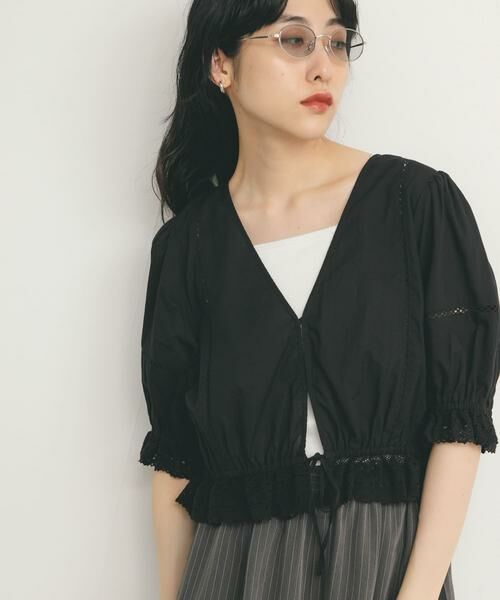 KBF / ケービーエフ シャツ・ブラウス | 2WAYコンパクトレースブラウス | 詳細24