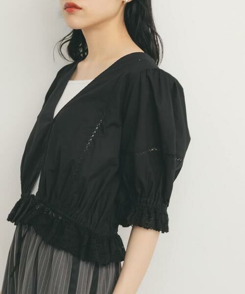 KBF / ケービーエフ シャツ・ブラウス | 2WAYコンパクトレースブラウス | 詳細25