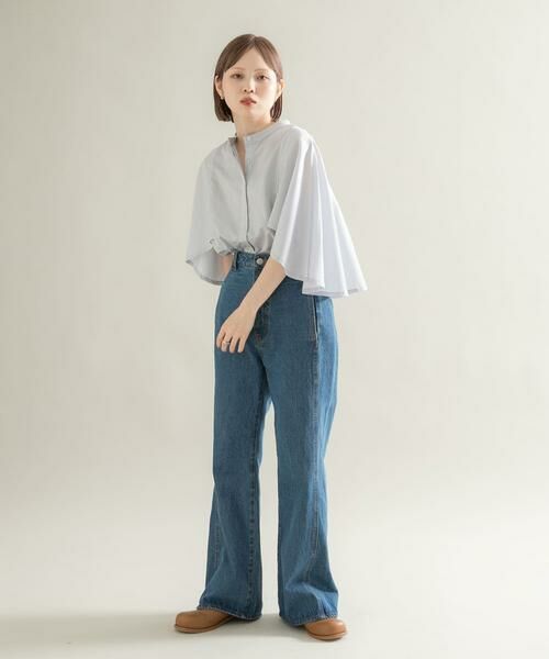 KBF / ケービーエフ シャツ・ブラウス | ストライプマントシャツ | 詳細4