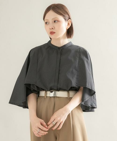 KBF / ケービーエフ シャツ・ブラウス | ストライプマントシャツ | 詳細24