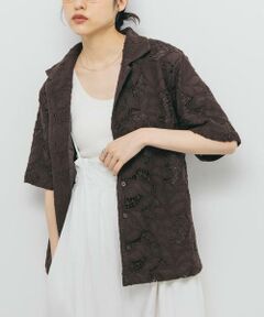 KBF / ケービーエフ シャツ・ブラウス | ケミカルレースBIGシャツ