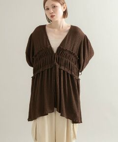 KBF / ケービーエフ シャツ・ブラウス | フロントリボンチュニック