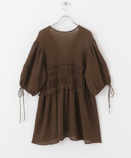 KBF / ケービーエフ シャツ・ブラウス | フロントリボンチュニック | 詳細17