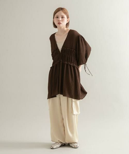 KBF / ケービーエフ シャツ・ブラウス | フロントリボンチュニック | 詳細5