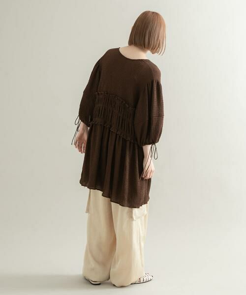 KBF / ケービーエフ シャツ・ブラウス | フロントリボンチュニック | 詳細8