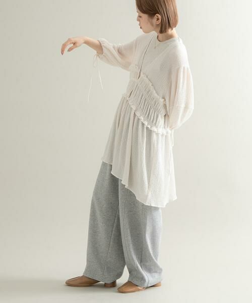 KBF / ケービーエフ シャツ・ブラウス | フロントリボンチュニック | 詳細23