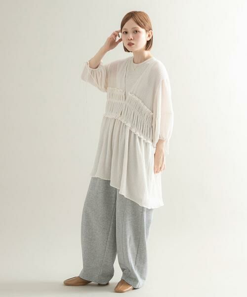 KBF / ケービーエフ シャツ・ブラウス | フロントリボンチュニック | 詳細25