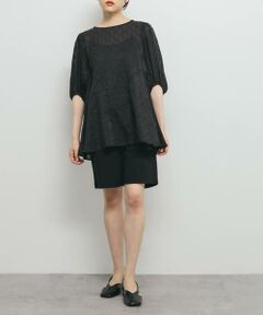 KBF / ケービーエフ シャツ・ブラウス | パネルラインシアーブラウス