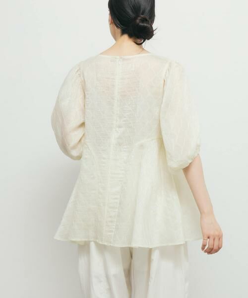 KBF / ケービーエフ シャツ・ブラウス | パネルラインシアーブラウス | 詳細17