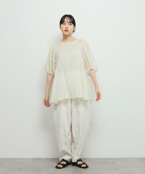 KBF / ケービーエフ シャツ・ブラウス | パネルラインシアーブラウス | 詳細18