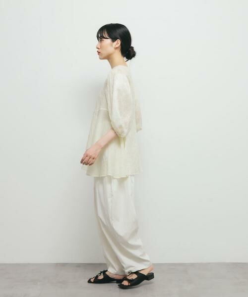 KBF / ケービーエフ シャツ・ブラウス | パネルラインシアーブラウス | 詳細19