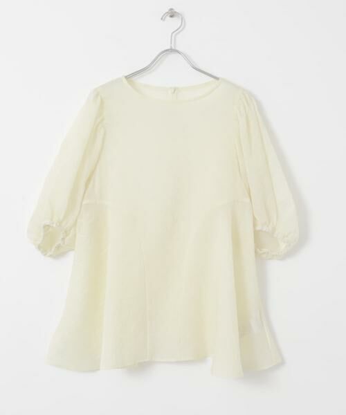 KBF / ケービーエフ シャツ・ブラウス | パネルラインシアーブラウス | 詳細21