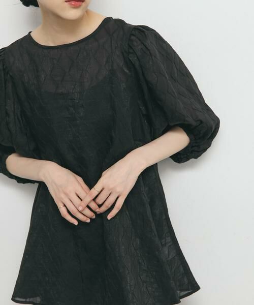 KBF / ケービーエフ シャツ・ブラウス | パネルラインシアーブラウス | 詳細23